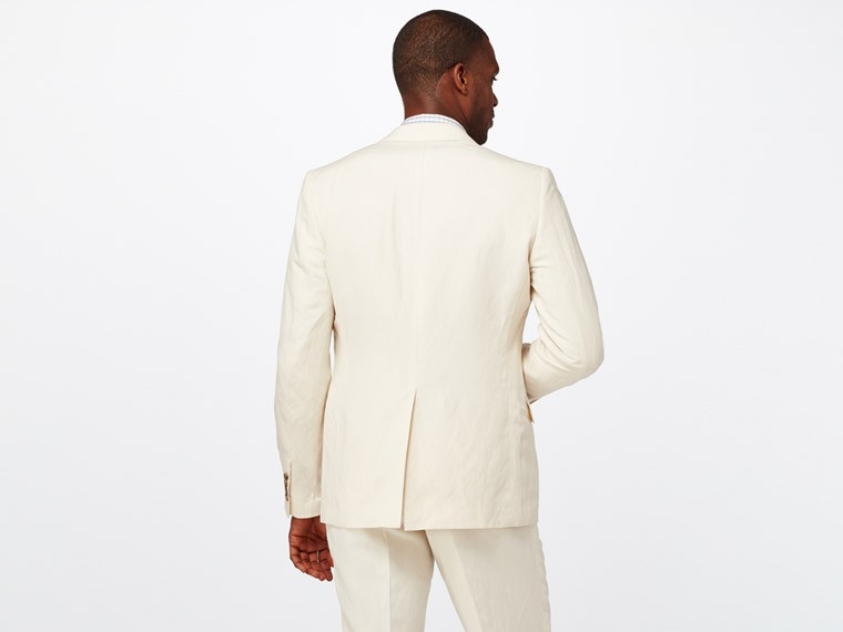 Ivory Silk Linen Suit
