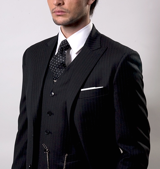 In the Black Pinstripe Suit
