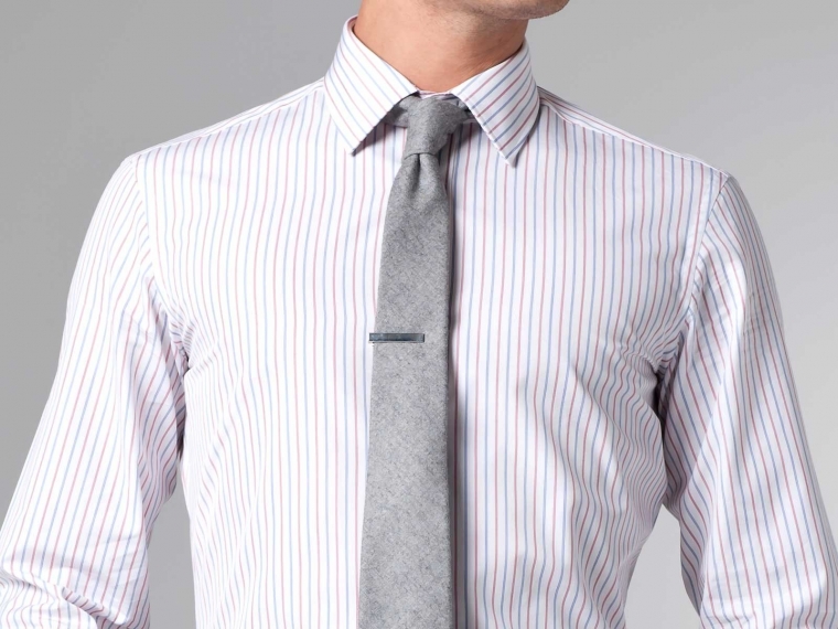 The Blizzard Soft Red & Blue Pinstripe Shirt 1