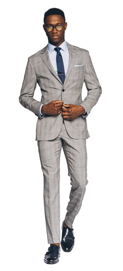 Essential Gray Prince of Wales Suit