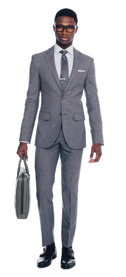 Ash Gray Twill Suit