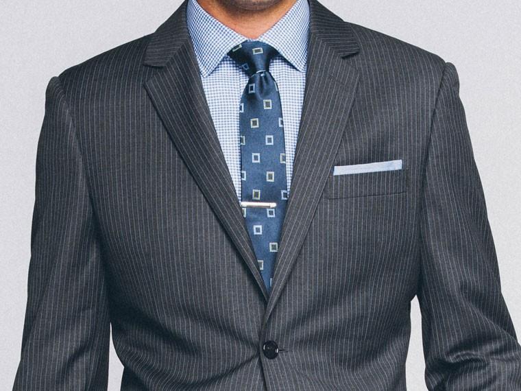 Gray Pinstripe Suit